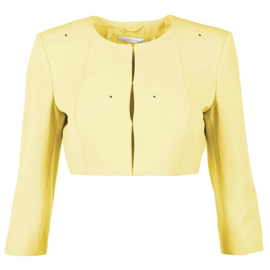 Patrizia Pepe Yellow Polyester Women’s Blazer