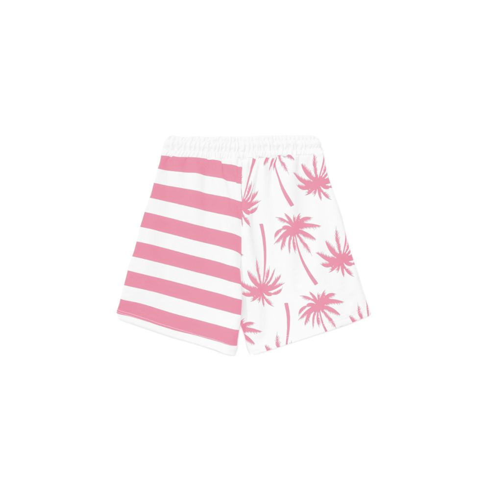 Comme Des Fuckdown Chic Pink Striped Drawstring Shorts