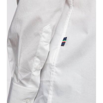 Aeronautica Militare White Cotton Men’s Shirt