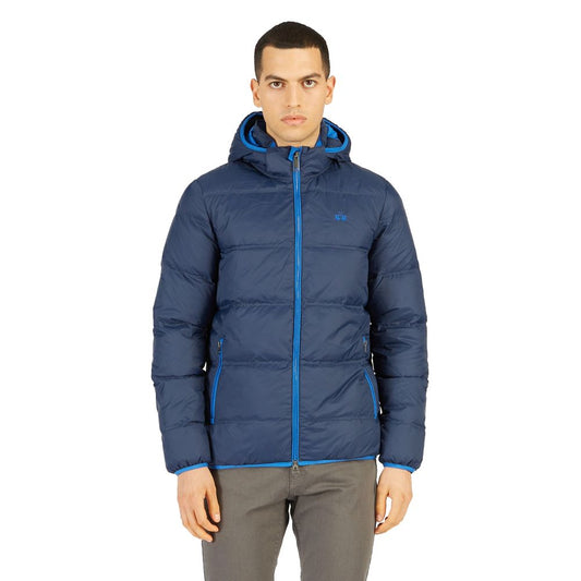 La Martina Blue Nylon Men’s Jacket