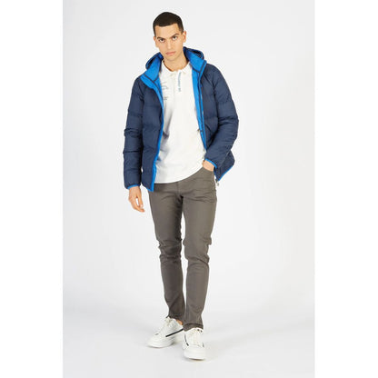 La Martina Blue Nylon Men’s Jacket