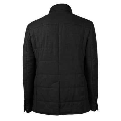 Made in Italy Elegant Wool-Cashmere Men’s Coat - IT46 | S