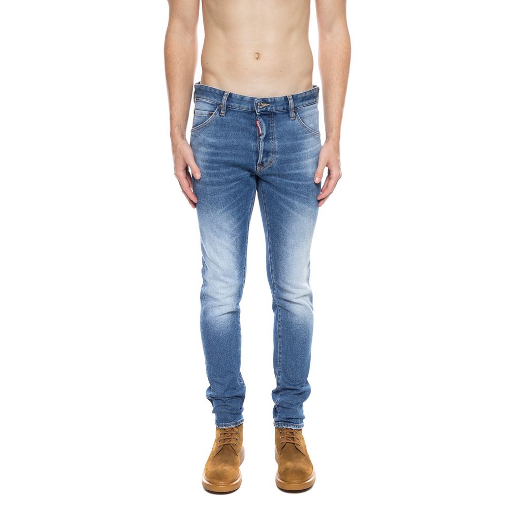 Dsquared² Blue Cotton Men’s Distressed Jean