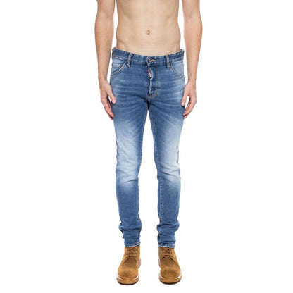 Dsquared² Blue Cotton Men’s Distressed Jean