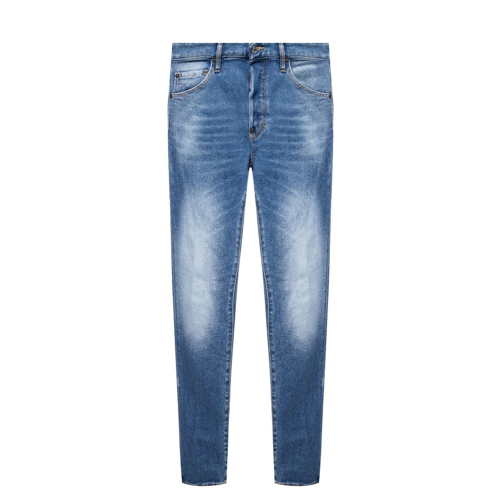 Dsquared² Blue Cotton Men’s Distressed Jean