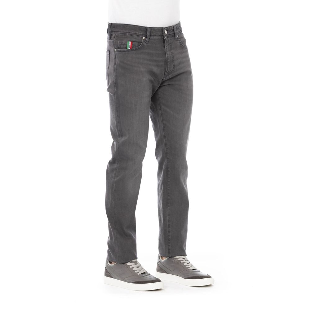 Baldinini Trend Gray Cotton Men Jeans - W36