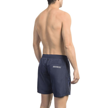 Bikkembergs Blue Polyester Men’s Swim Short