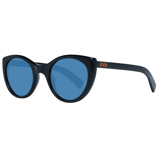 Ermenegildo Zegna Black Unisex Sunglasses