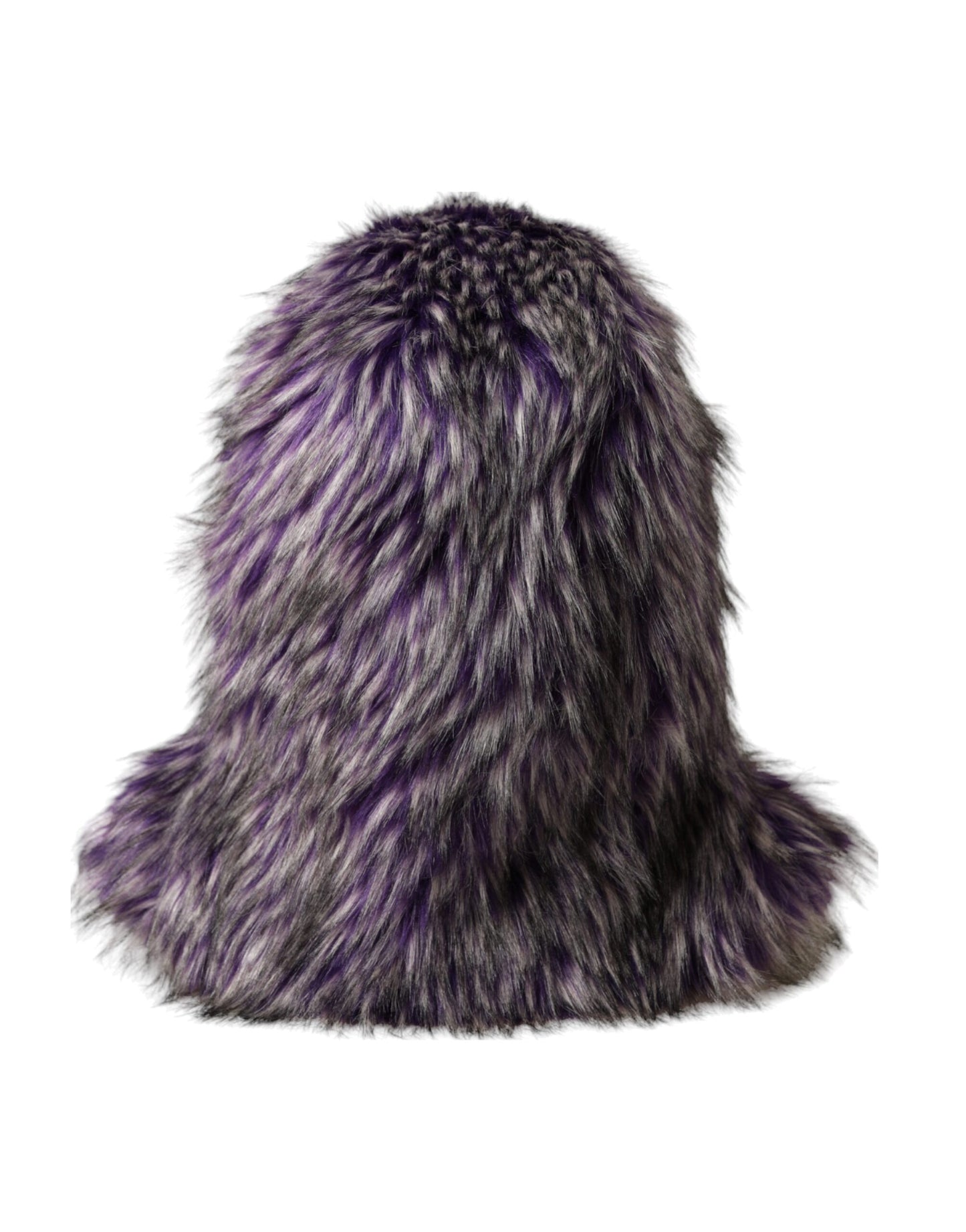 Dolce & Gabbana Purple Faux Fur Whole Head Wrap Hat - 57 cm|S