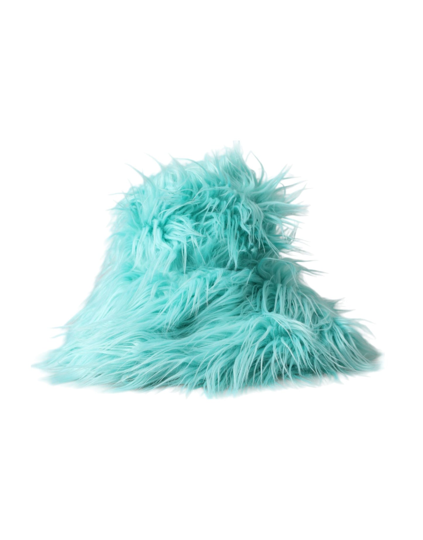 Dolce & Gabbana Mint Green Acrylic Fur Womens Bucket Hat - 57 cm|S