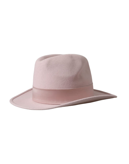 Dolce & Gabbana Pink Rabbit Fedora Trilby Women Hat - 56 cm|XS