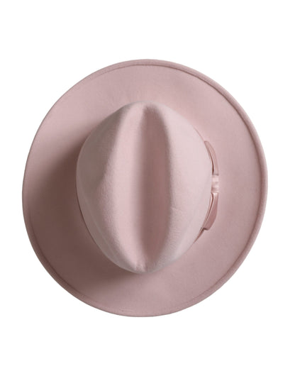 Dolce & Gabbana Pink Rabbit Fedora Trilby Women Hat - 56 cm|XS