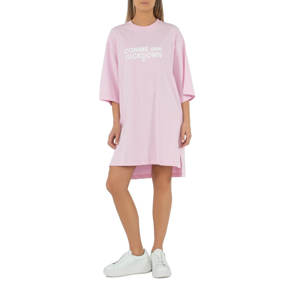 Comme Des Fuckdown Pink Cotton Dress - M