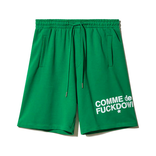 Comme Des Fuckdown Green Cotton Short - L