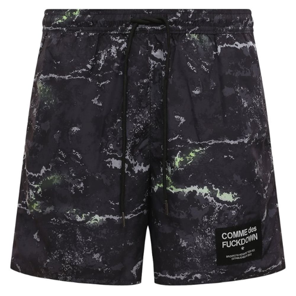 Comme Des Fuckdown Army Polyester Men Swim Trunk - M