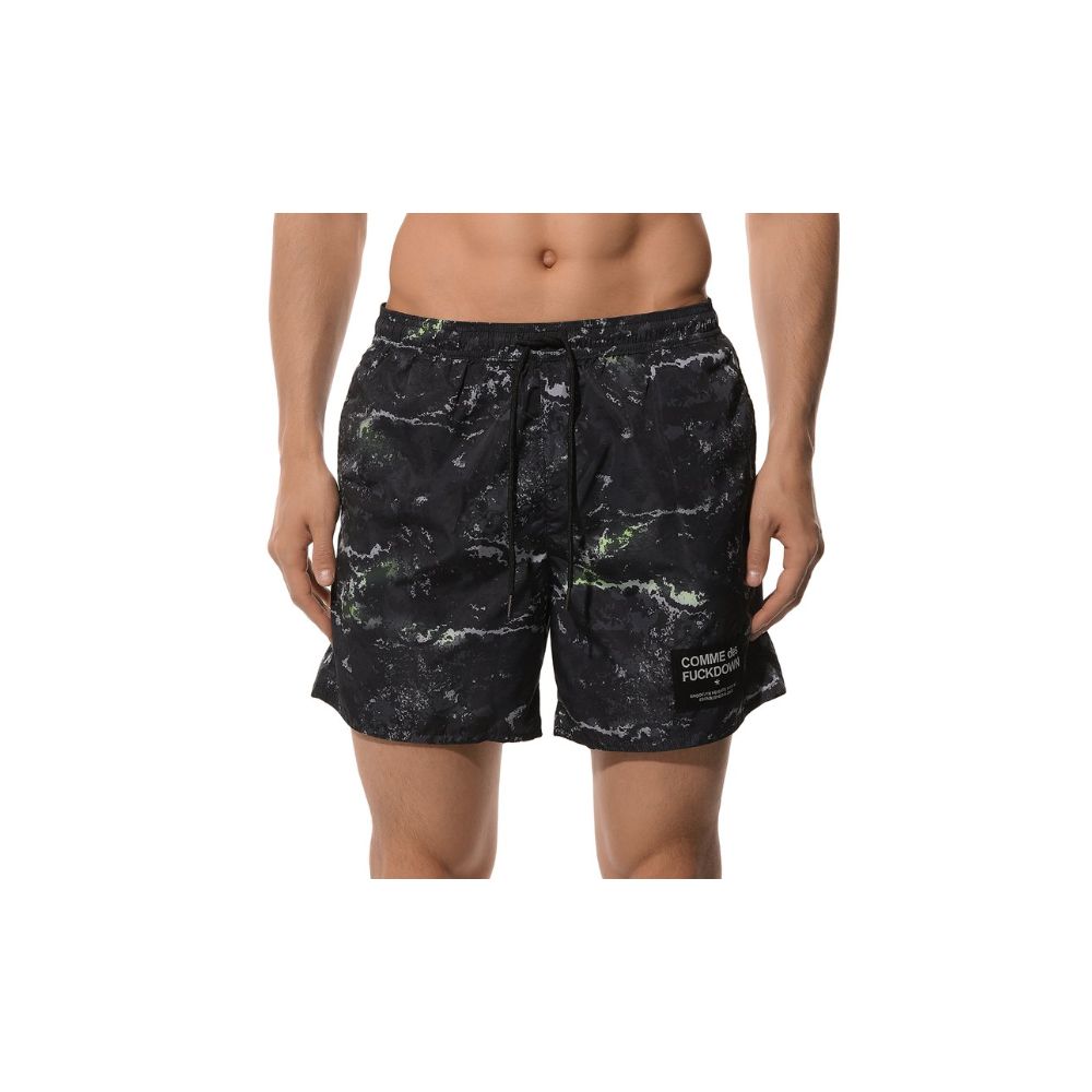 Comme Des Fuckdown Army Polyester Men Swim Trunk - M