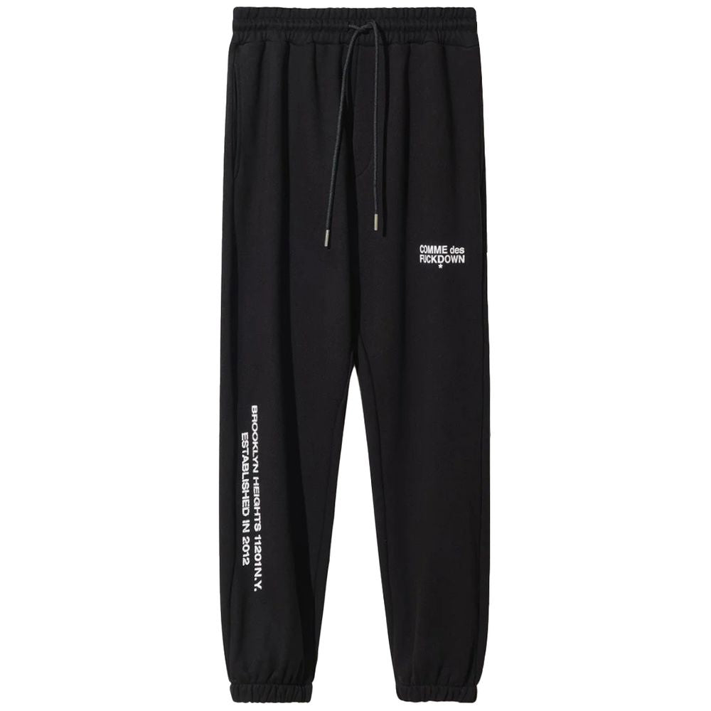 Comme Des Fuckdown Black Cotton Jeans & Pant - M