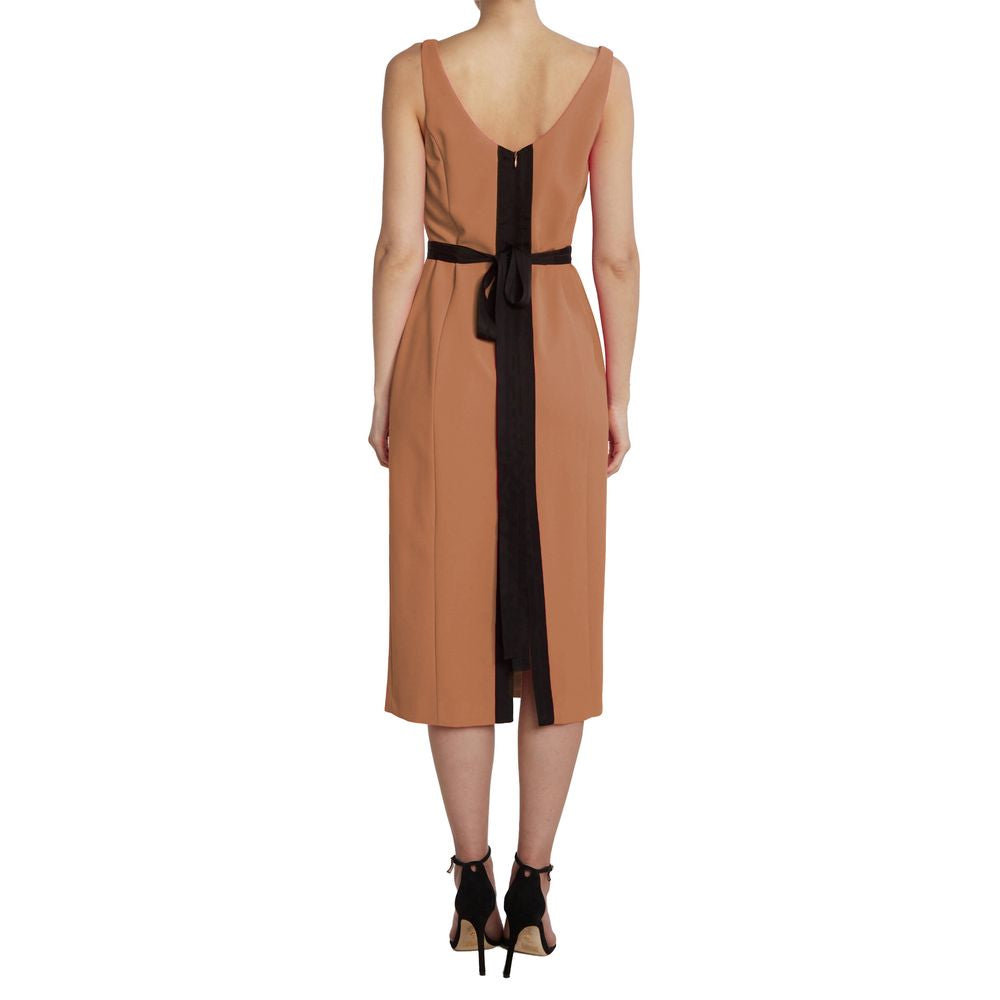 PINKO Brown Polyester Dress - IT42|M