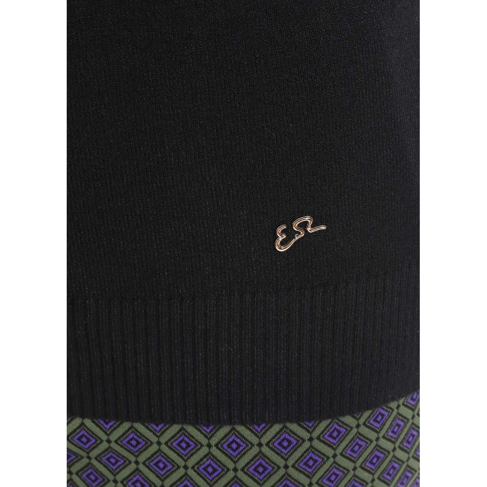 Yes Zee Black Viscose Sweater - XS