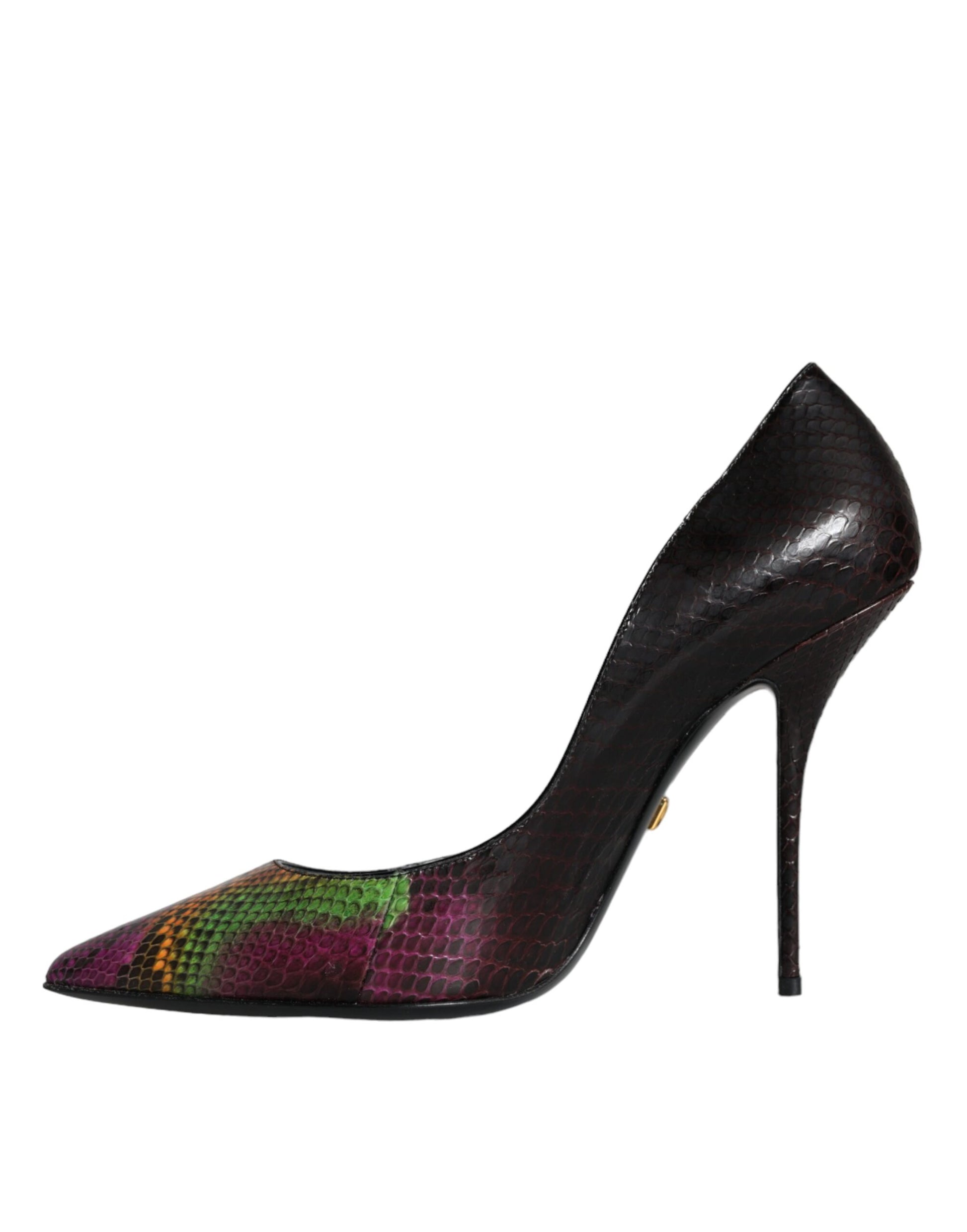 Dolce & Gabbana Multicolor Exotic Leather Heels Pumps Shoes - EU35.5/US5.5