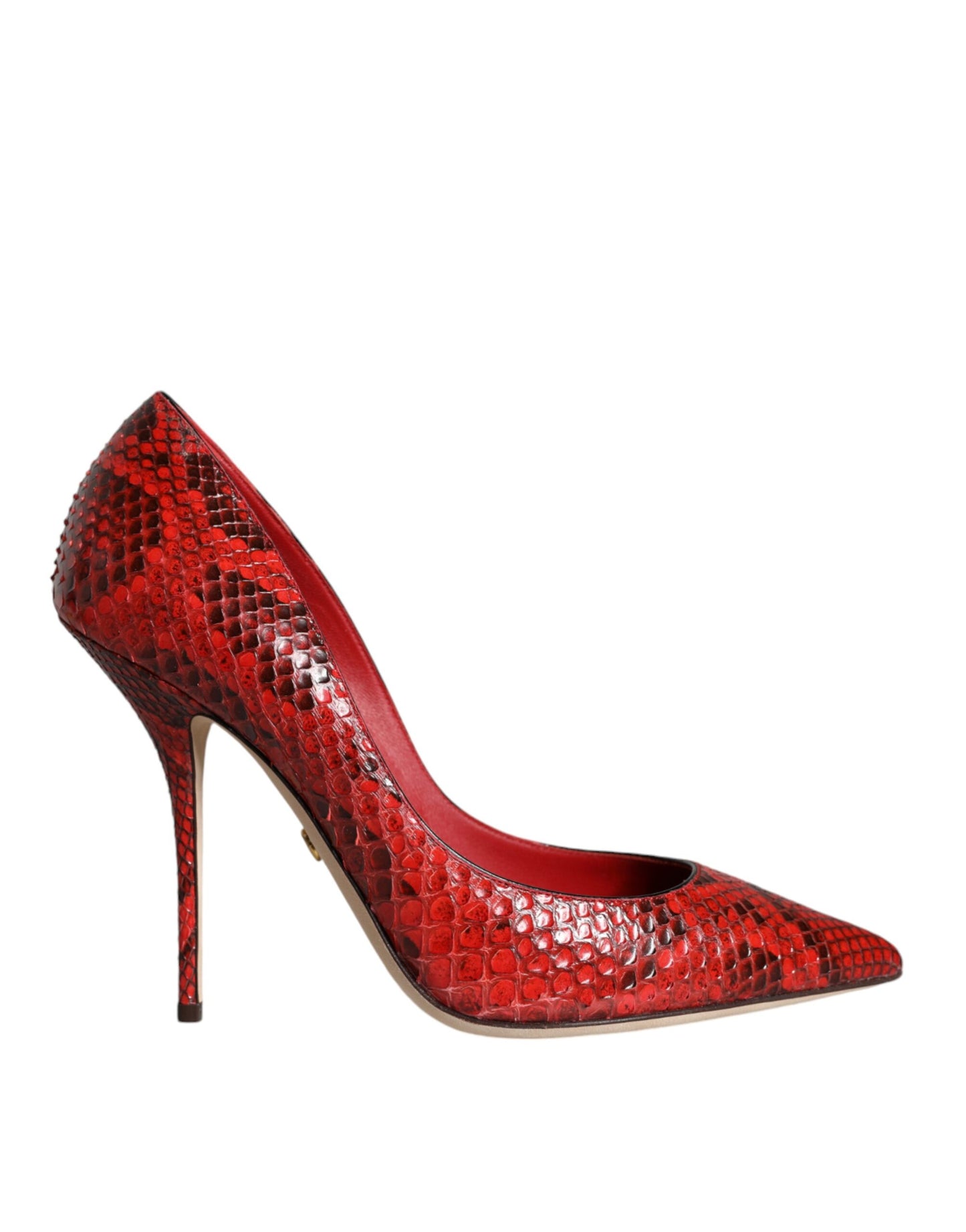 Dolce & Gabbana Red Leather Stiletto High Heels Pumps Shoes - EU36.5/US6.5