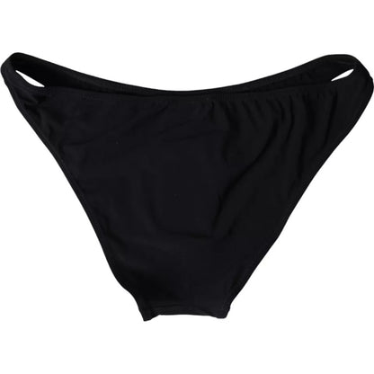 Dolce & Gabbana Black Nylon Swimwear Beachwear Bottom Bikini - IT3 | M