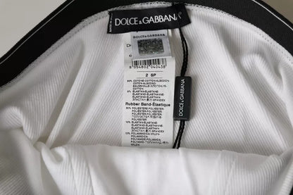 Dolce & Gabbana White Cotton Stretch Branded Logo Underwear - IT2 | S