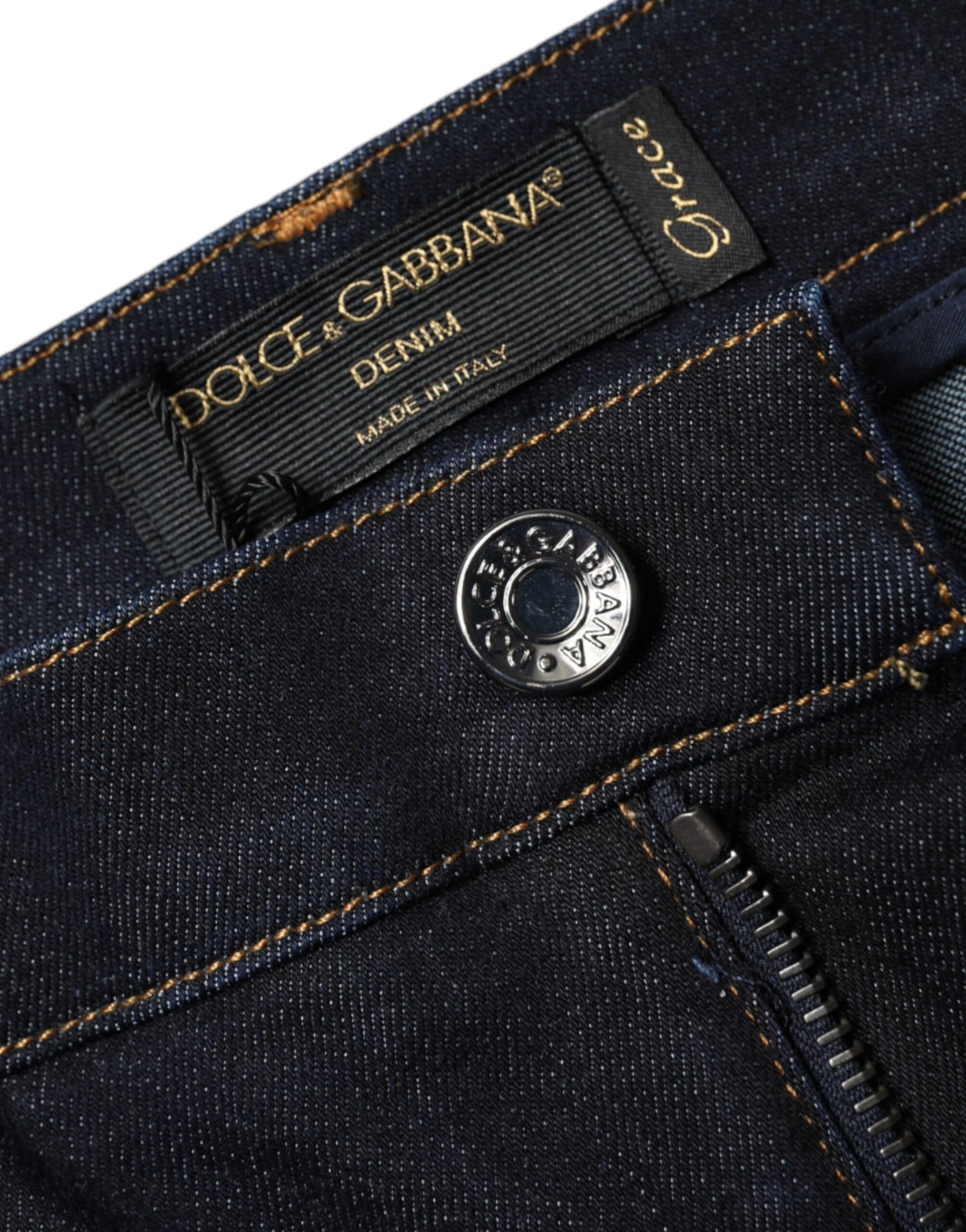 Dolce & Gabbana Black GRACE High Waist Skinny Denim Jeans - IT44 | L