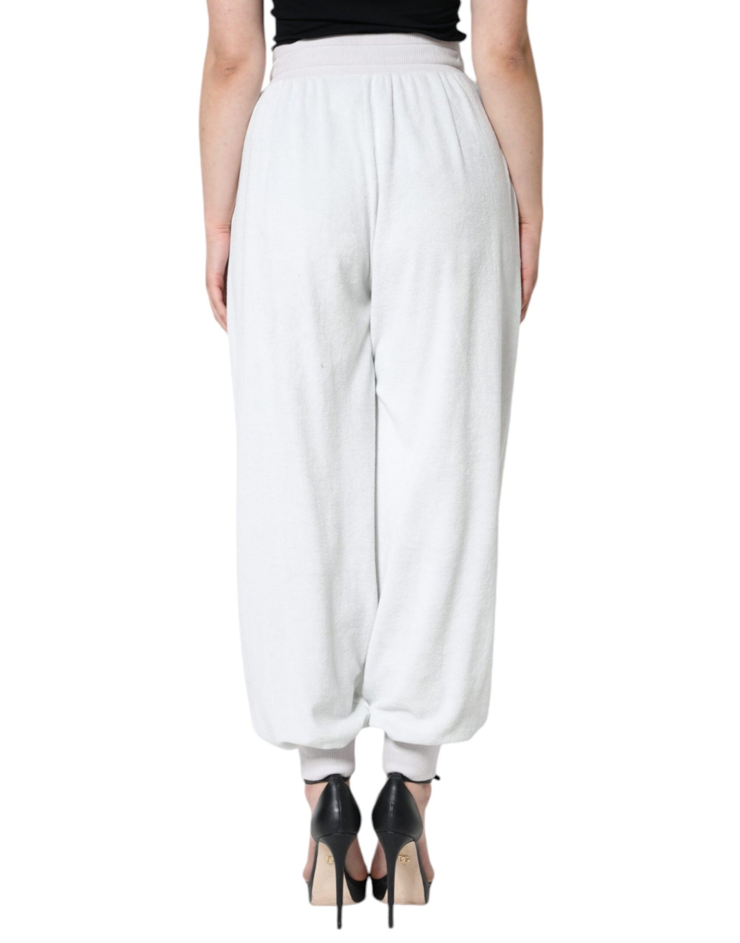 Dolce & Gabbana White Nylon Jogger Sweatpants Pants - IT40|S