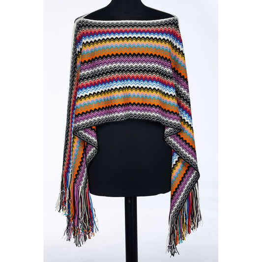 Missoni Multicolor Wool Women Poncho - Unisex