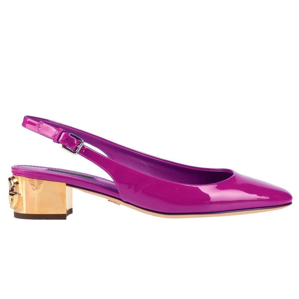 Dolce & Gabbana Purple Leather Di Calfskin Pump - EU36.5/US6.5