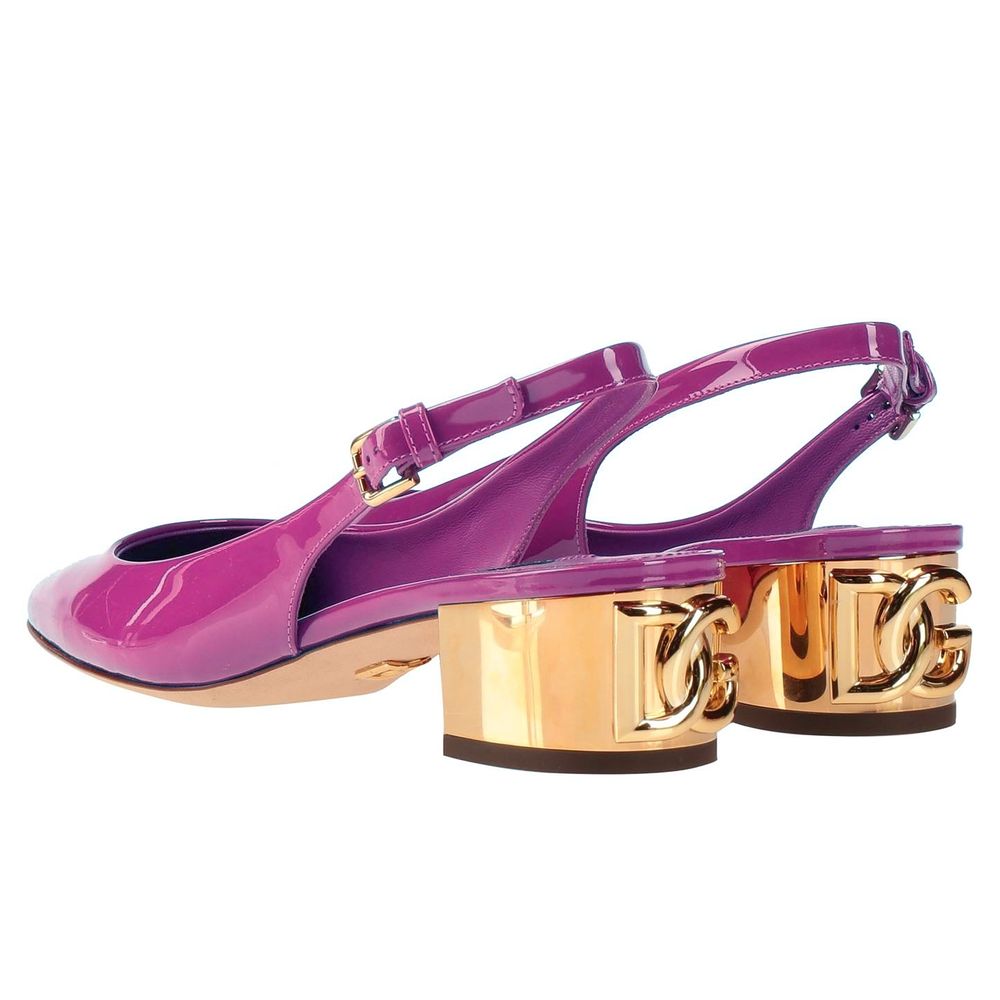 Dolce & Gabbana Purple Leather Di Calfskin Pump - EU36.5/US6.5