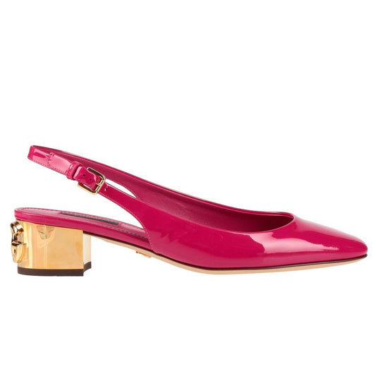 Dolce & Gabbana Fuchsia Leather Di Calfskin Pump - EU36/US6