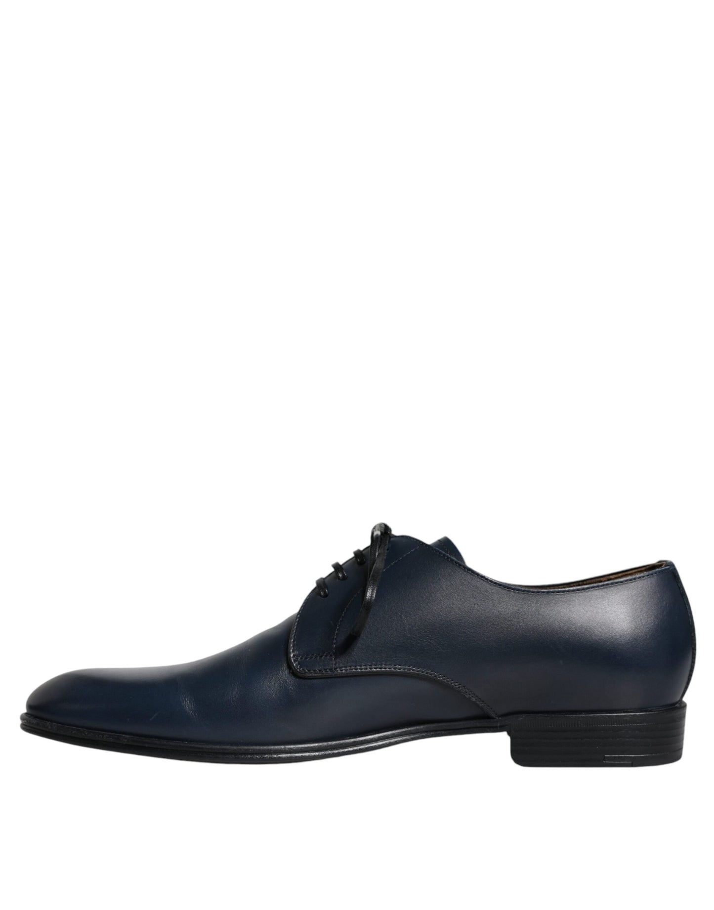 Dolce & Gabbana Navy Blue Leather Derby Dress Formal Shoes - EU42/US9