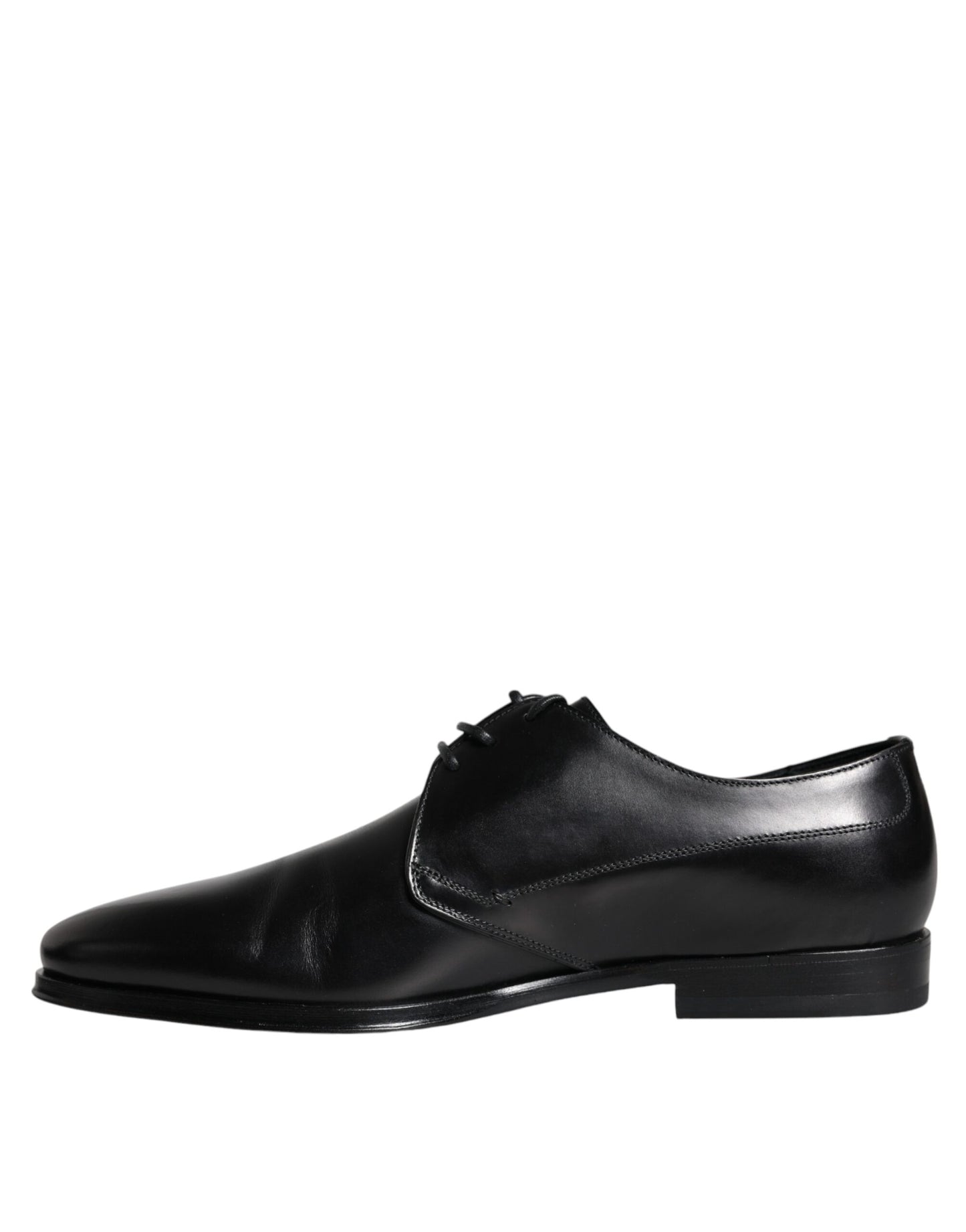 Dolce & Gabbana Black Leather Derby Formal Dress Shoes - EU39/US6