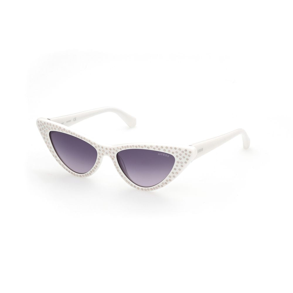 Guess White Resin Sunglasses