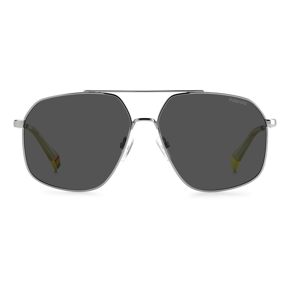 Polaroid Gray Stainless Steel Sunglasses