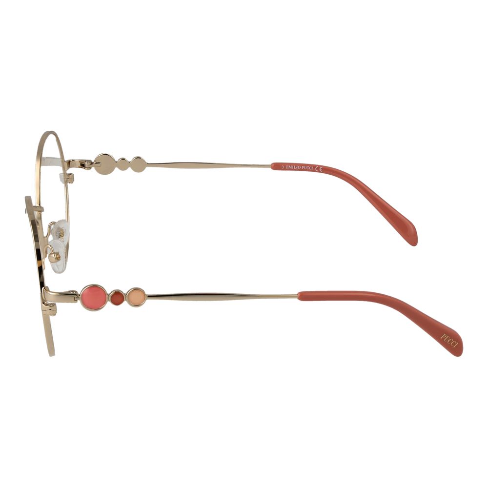 Emilio Pucci Gold Women Optical Frames