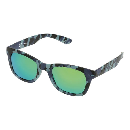 Police Blue Injected Sunglasses