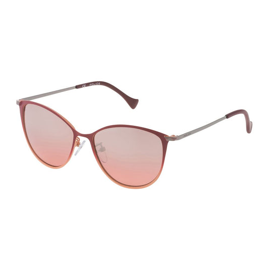 Police Orange Metal Sunglasses