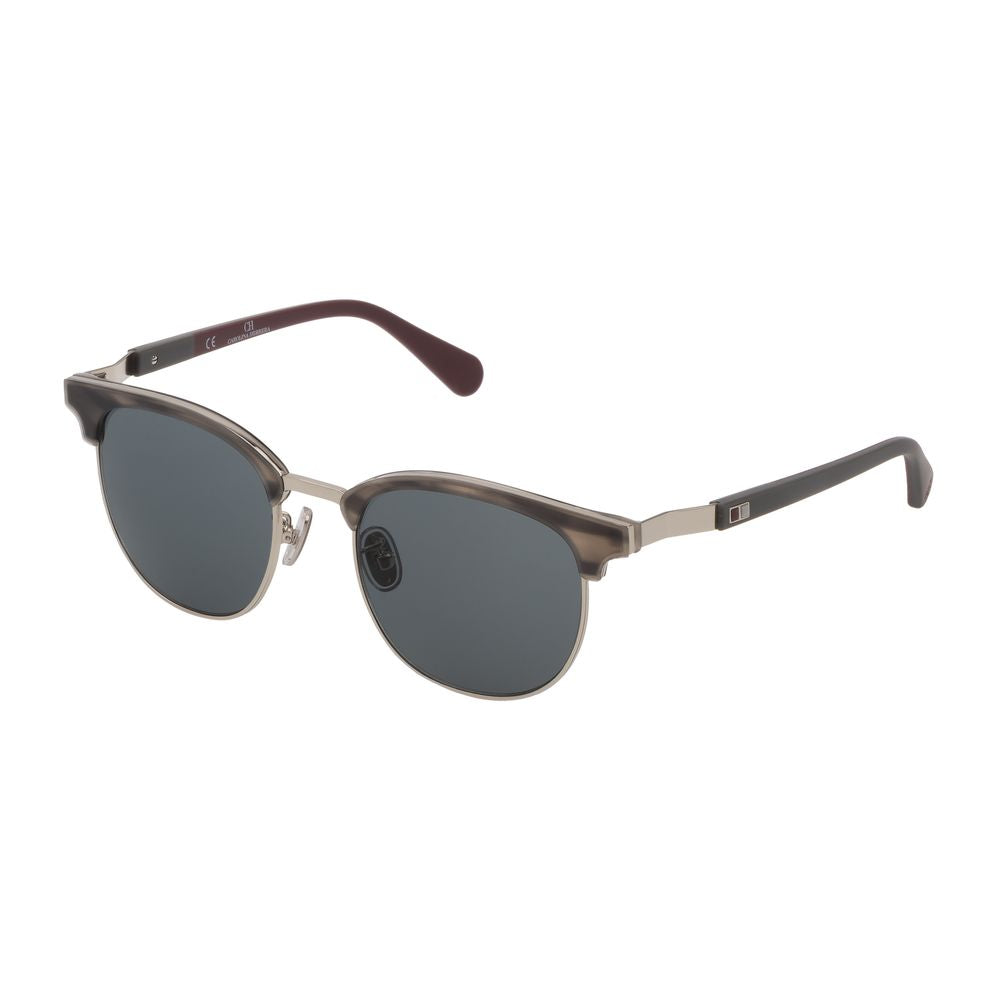 Carolina Herrera Gray Acetate And Metal Sunglasses