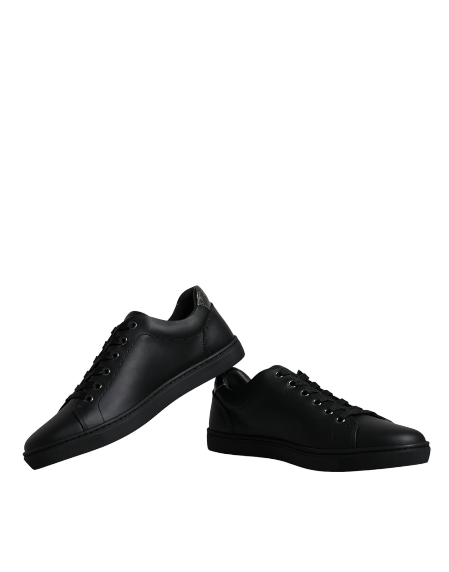 Dolce & Gabbana Black London Sacred Heart Men Sneakers Shoes - EU40/US7