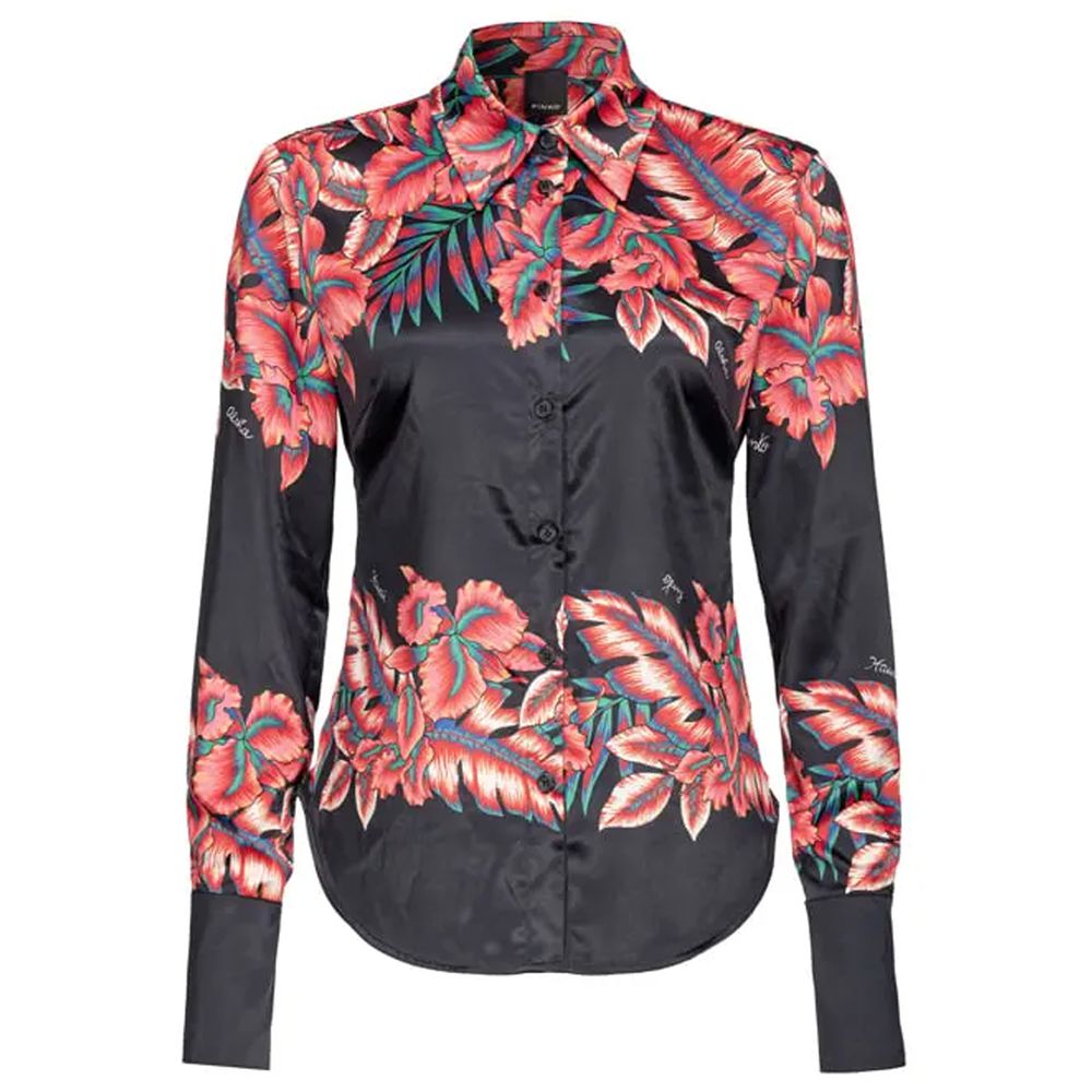 PINKO Black Viscose Shirt - IT38|XS