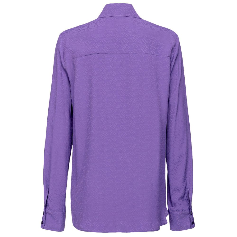 PINKO Purple Acetate Shirt - IT42|M