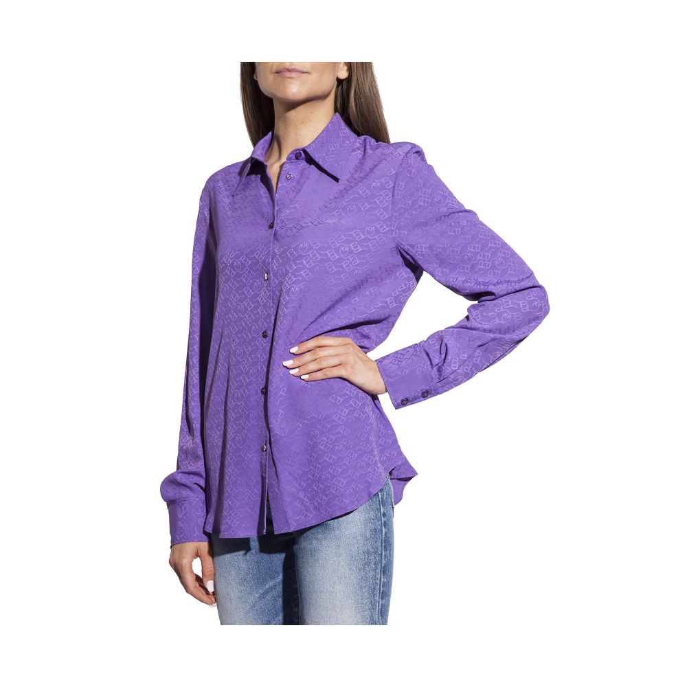 PINKO Purple Acetate Shirt - IT42|M