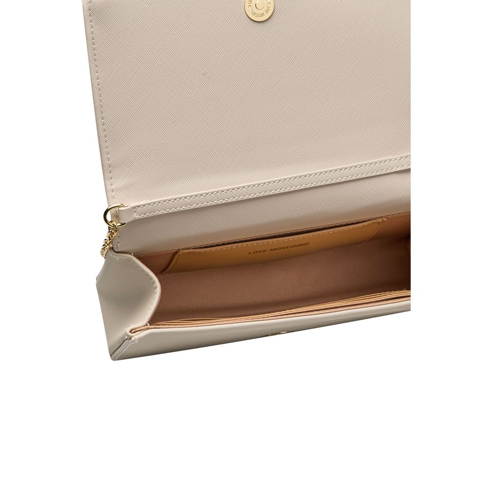 Love Moschino Beige Polyethylene Women Crossbody