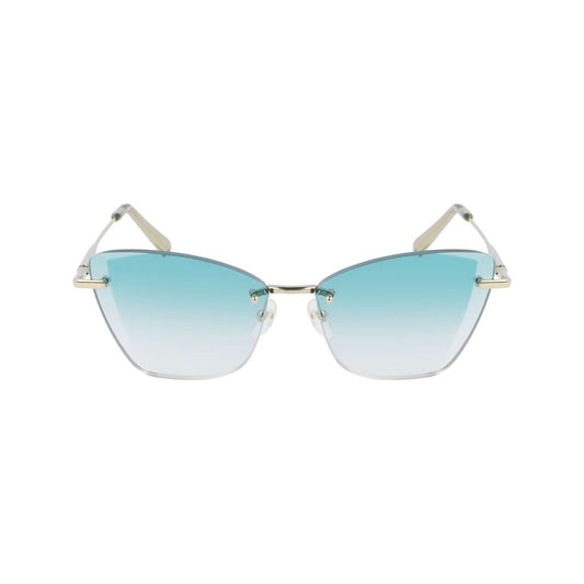 Longchamp Gold Metal Sunglasses