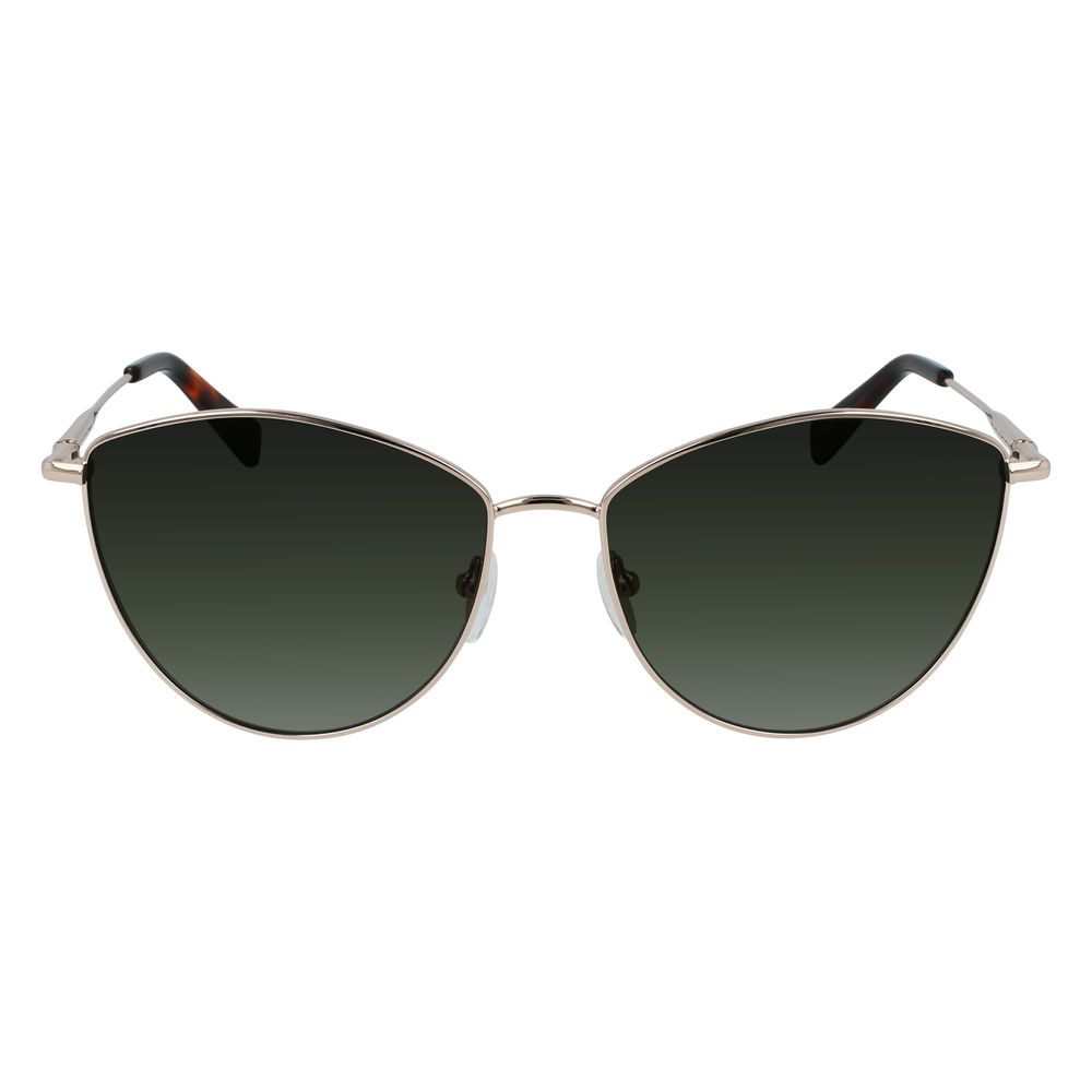 Longchamp Gold Metal Sunglasses