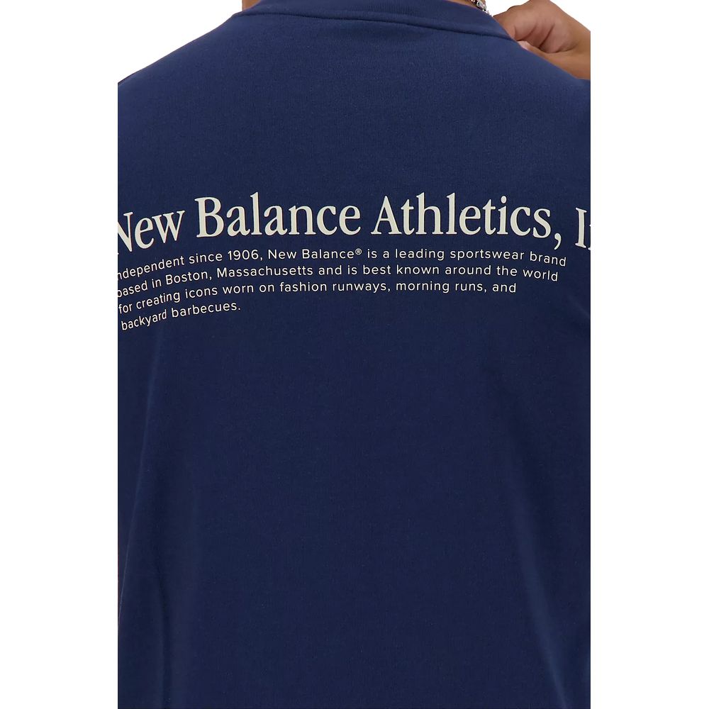 New Balance Blue Cotton T-Shirt - IT42 | XS