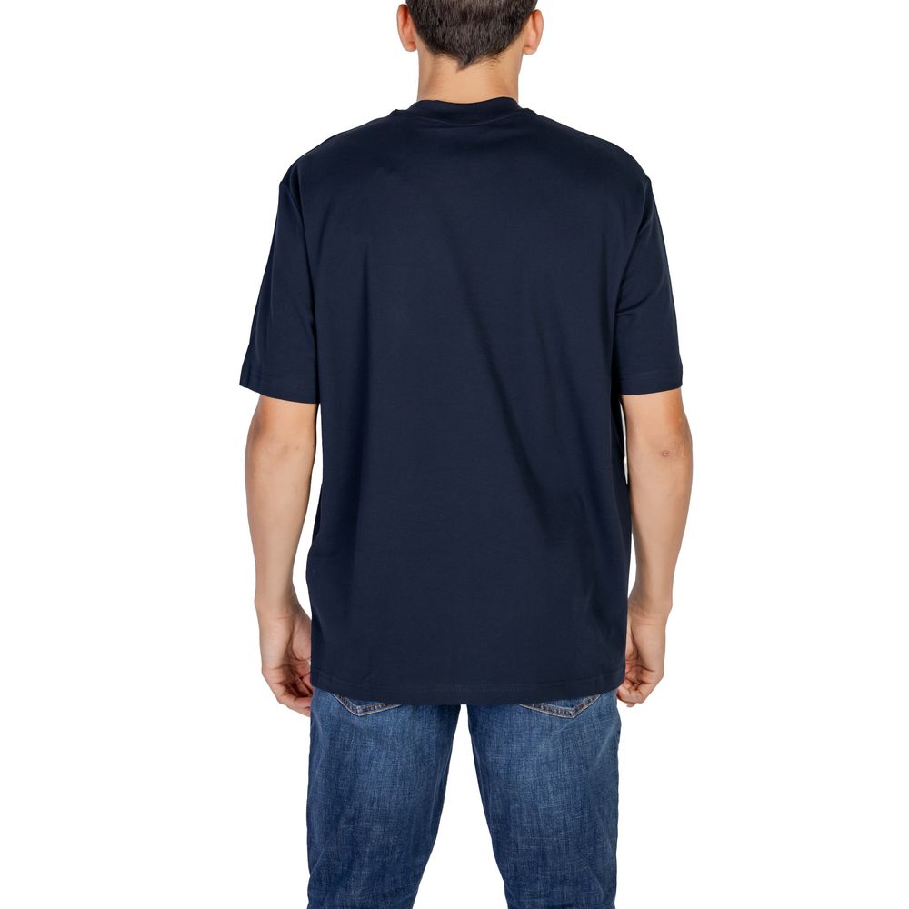 Armani Exchange Blue Cotton T-Shirt - IT44 | S